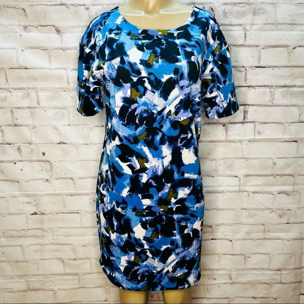 H By Halston Floral Shift Dress